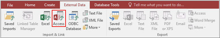 Import Access Database 1