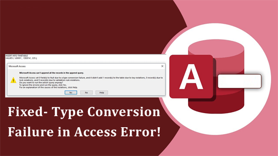 Fix Type Conversion Failure in Access Error!
