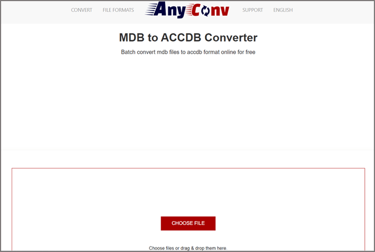 MDB to ACCDB converter online tool 
